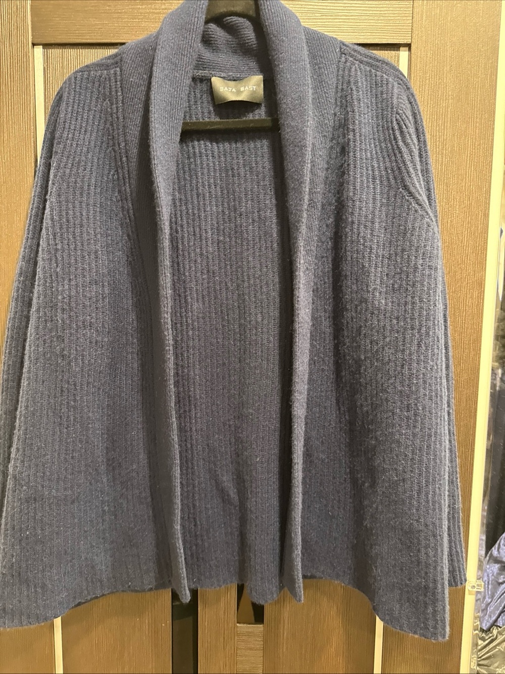 baja east cashmere cardigan navy sz 0
